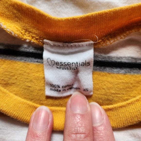 Women's Essentials by Full Tilt Striped Shirt - Picture 3 of 4